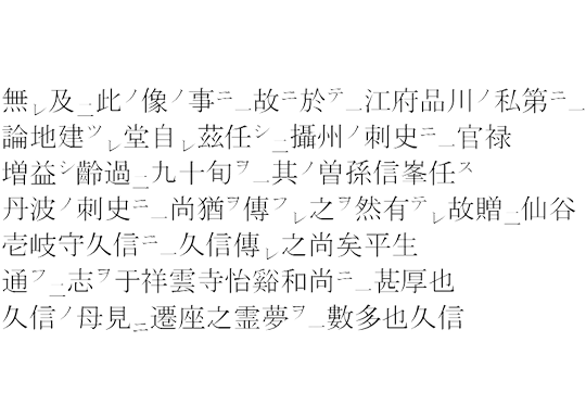 毘沙門天の縁起について記した古文書12